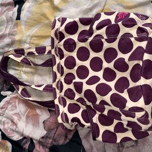 Purple Polka Dot Tote Bag